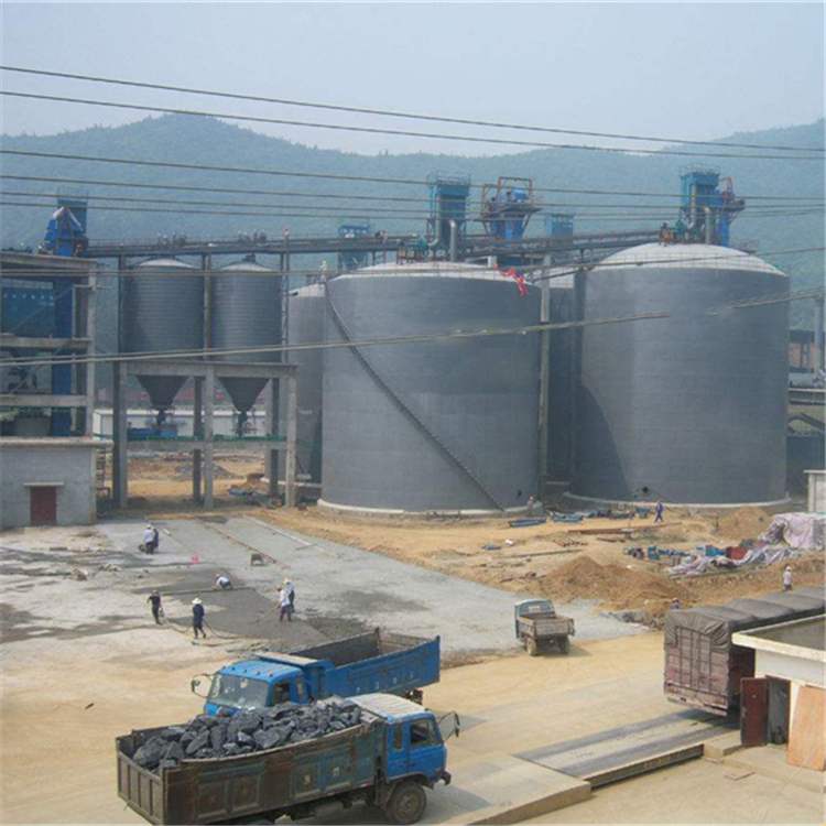 克拉玛依水泥钢板仓2座3000吨青岛项目进入施工
